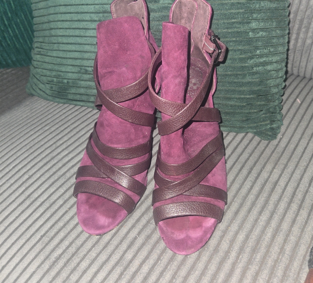Vince Camuto Purple Strappy Heeled Boots